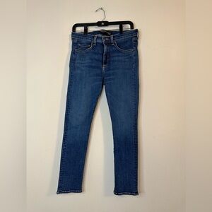 Veronica Beard Kate 10" Crop Classic Wash Skinny Jeans Sz 29 Style J1690053